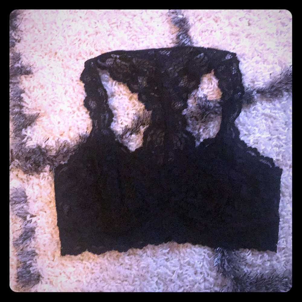 Black racerback bralette